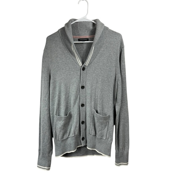 Banana Republic Size Medium Cotton Modal Shawl Collar Preppy Cardigan Sweater - Picture 1 of 7